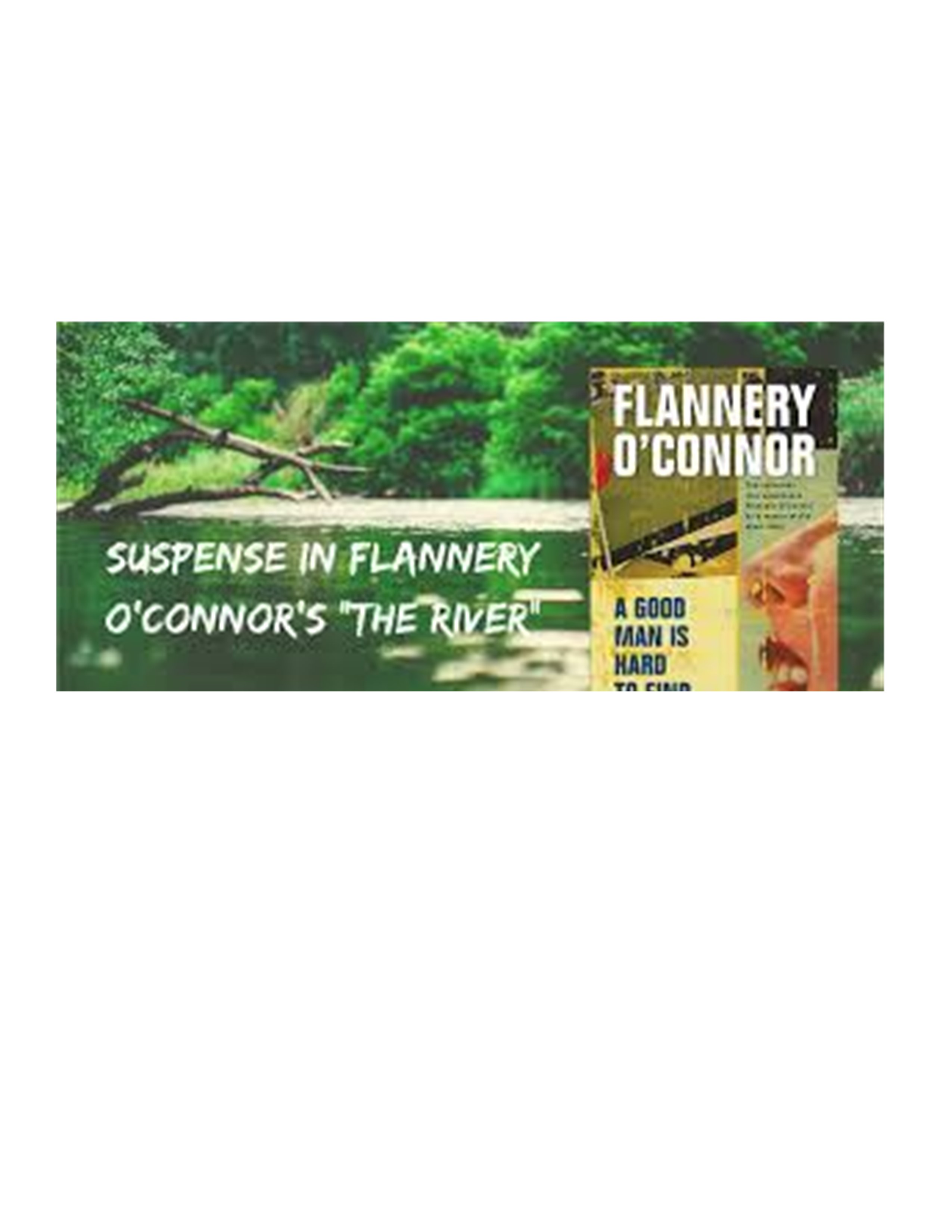 image of a river and O'Connor's book
