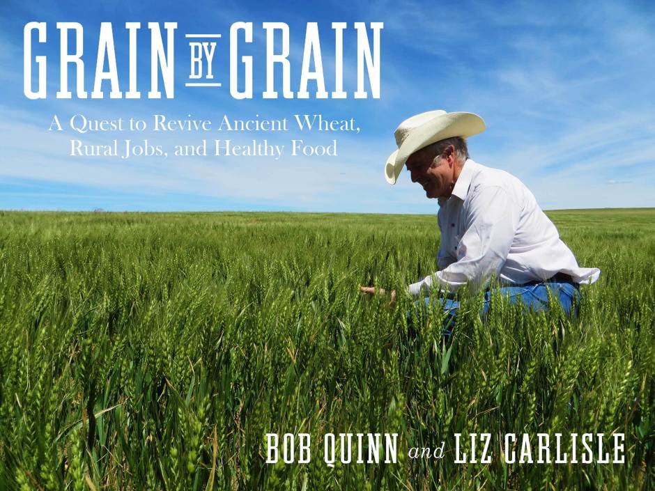 Book cover, Grain by Grain by Bob Quinn